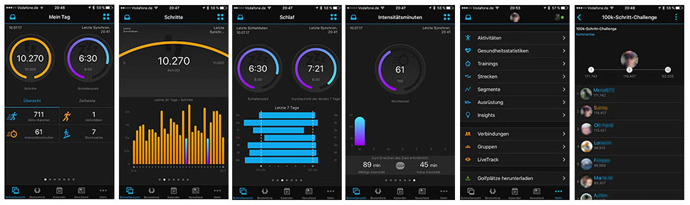 Garmin Connect vivoactiv HR - Bild: Garmin / Smartscout